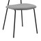 Armen Living Lucy Gray Velvet and Metal Dining Room Chairs, PK2 LCLCSIBLGR - alternate 2